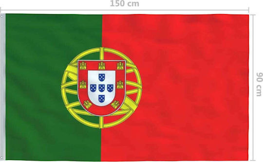 Flag of Portugal Polyester Portugal Flag 90 x 150 cm with a stake 150x90cm