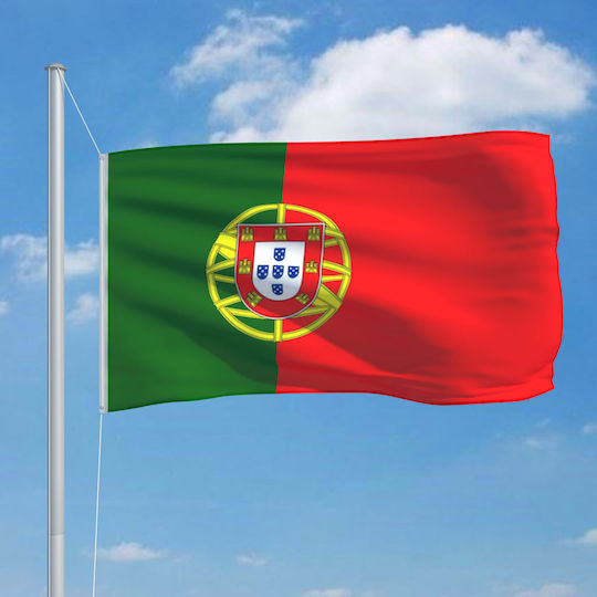 Flag of Portugal Polyester Portugal Flag 90 x 150 cm with a stake 150x90cm
