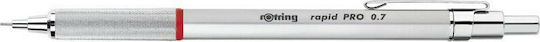 Rotring Rapid Pro Creion mecanic de desen Metalic 0.7mm cu Radiera 1buc Argintiu