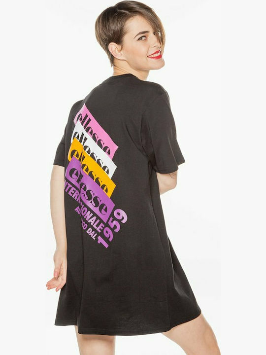 Ellesse Chiama Summer Mini T-Shirt Dress Black