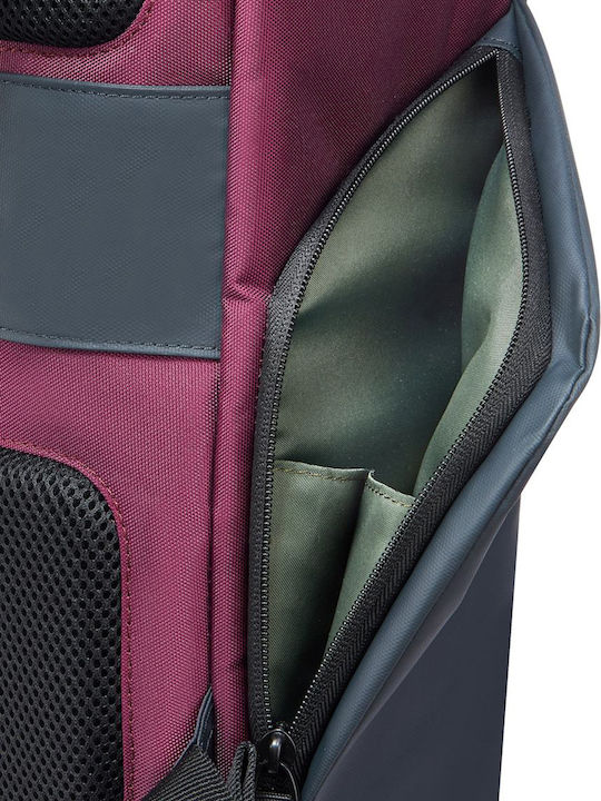 Delsey Securflap Τσάντα Πλάτης για Laptop 15.6" σε Μπορντό χρώμα