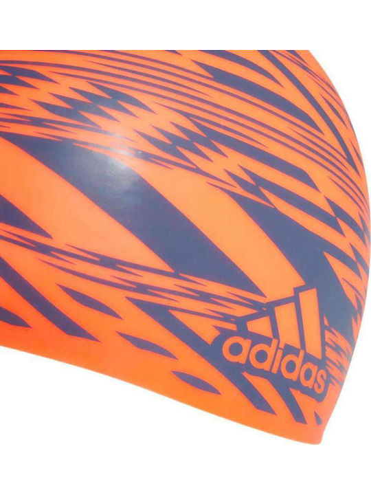 adidas Graphic Σκουφάκι Κολύμβησης Ενηλίκων από Σιλικόνη Πορτοκαλί