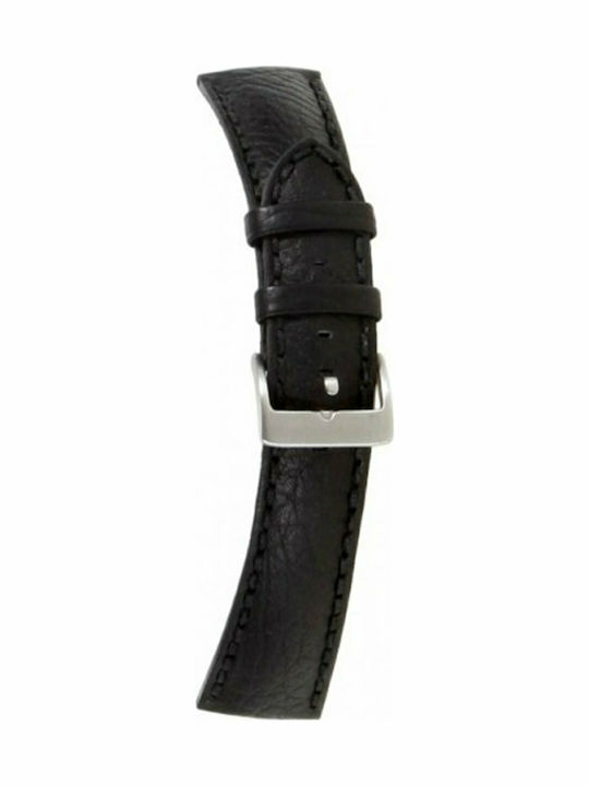 Tzevelion ART252 Δερμάτινο Λουράκι Μαύρο 24mm Tzevelion ART252 Δερμάτινο Λουράκι Μαύρο 24mm