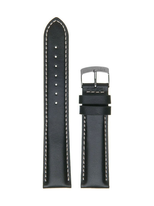 Morellato Rodius Leather Strap Black 20mm