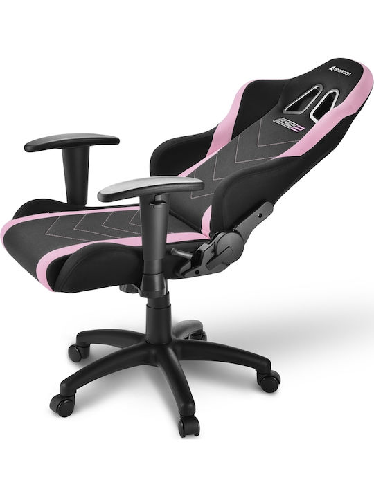 Sharkoon Skiller SGS2 Jr Υφασμάτινη Καρέκλα Gaming με Ρυθμιζόμενα Μπράτσα Ροζ
