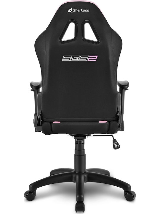 Sharkoon Skiller SGS2 Jr Υφασμάτινη Καρέκλα Gaming με Ρυθμιζόμενα Μπράτσα Ροζ