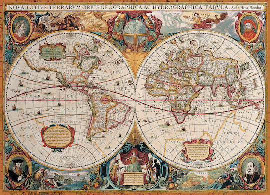 Antique World Map Puzzle 2D 1000pcs