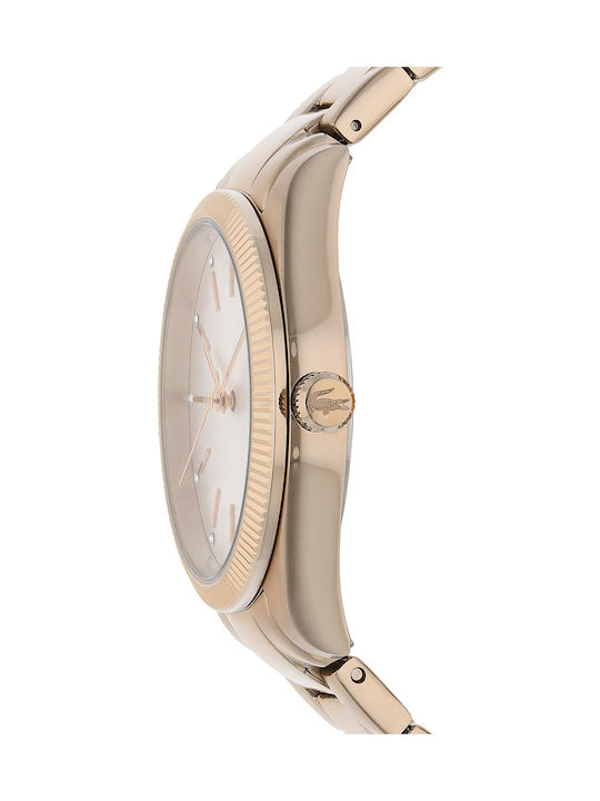 Lacoste Parisienne Uhr mit Gold Metallarmband