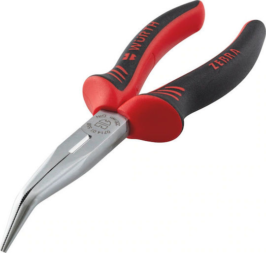 Wurth Zebra Μυτοτσίμπιδο Κυρτό Μήκους 210mm
