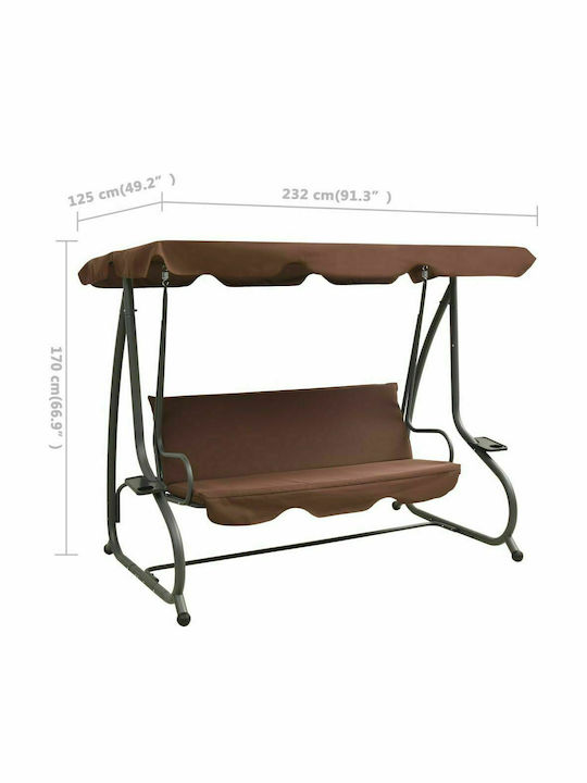 Κούνια Coffee Μ232xΠ125xΥ170cm
