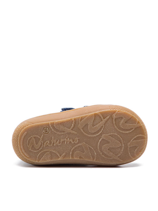 Cocoon Leather Kids Boots with Velcro Navy Blue