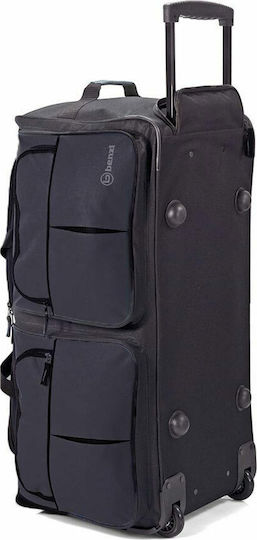 Benzi Sack Voyage 96lt Black with Wheels Fabric L74xW34xH38cm