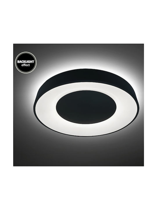 Rabalux Ceilo Classic Metal Ceiling Light with Integrated LED 48pcs Black