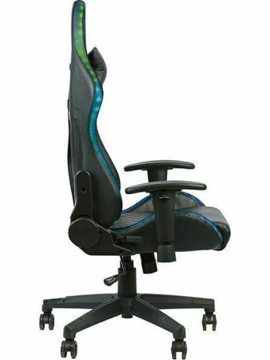 Havit GC927 Καρέκλα Gaming Δερματίνης με Ρυθμιζόμενα Μπράτσα και RGB Φωτισμό Μαύρη