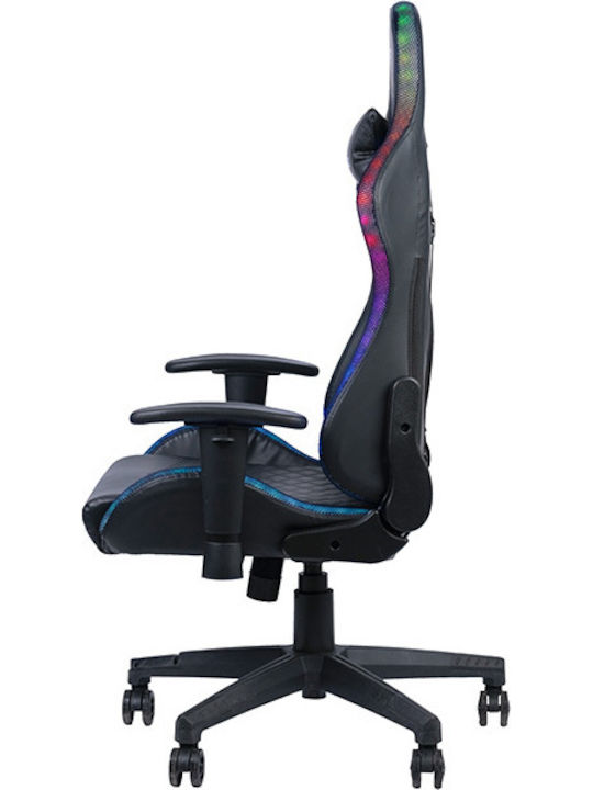 Havit GC927 Καρέκλα Gaming Δερματίνης με Ρυθμιζόμενα Μπράτσα και RGB Φωτισμό Μαύρη