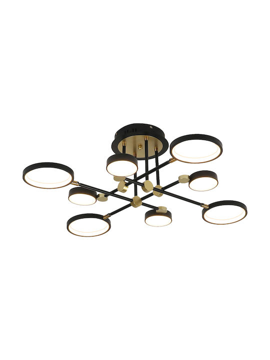 Viokef Persa Modern Metal Ceiling Light with Integrated LED 70pcs Gold