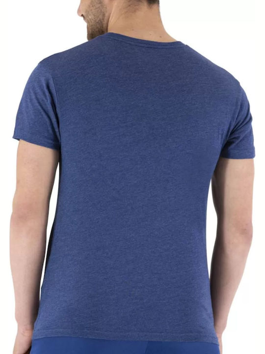 Babolat Exercise Message Men's Short Sleeve T-shirt Navy Blue