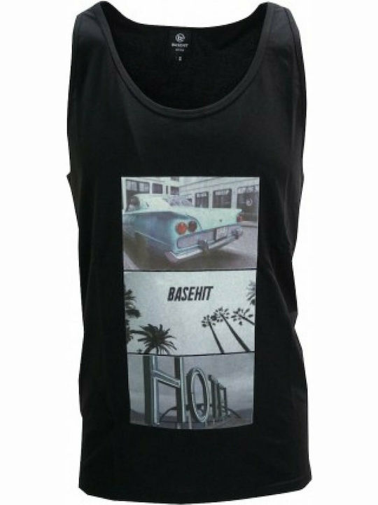 Basehit Men's Sleeveless Blouse Black