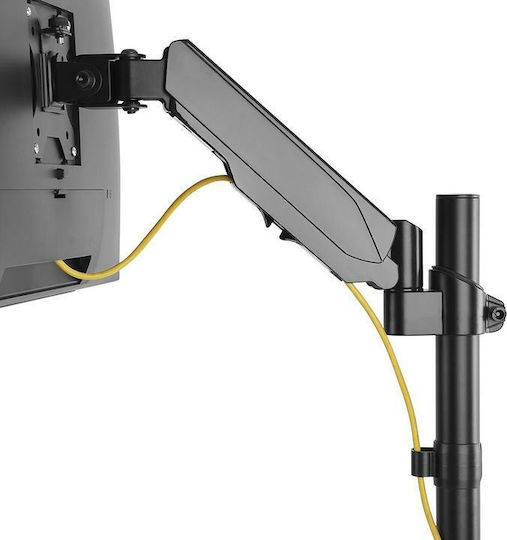 Maclean Energy MC-775 Ständer Auf dem Schreibtisch Bildschirm bis zu 32" mit Arm Gray