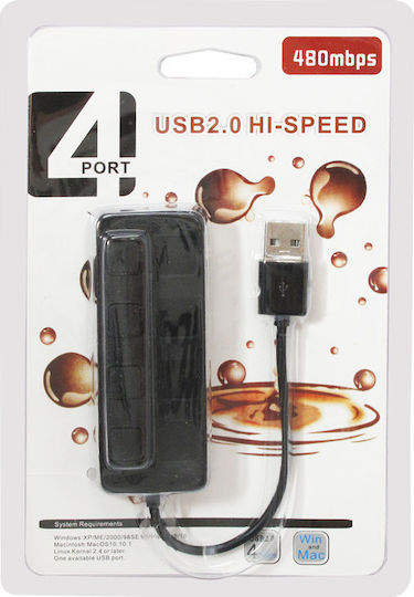 Brand Hub 4 Θυρών USB 2.0 με σύνδεση USB-A