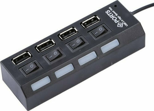 Brand Hub 4 Θυρών USB 2.0 με σύνδεση USB-A