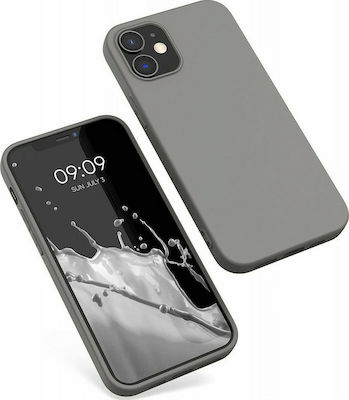 KWmobile Silicone Back Cover Titanium Grey (iPhone 12 / 12 Pro)