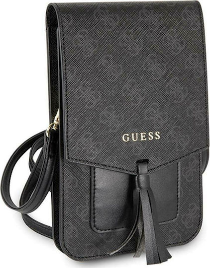 Guess Uptown Wallet Phone Bag Sock & Pouch Black GUWBSQGBK