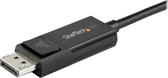 StarTech USB 2.0 Кабел USB-C Мъжки - DisplayPort Мъжки Черен 2м CDP2DP142MBD