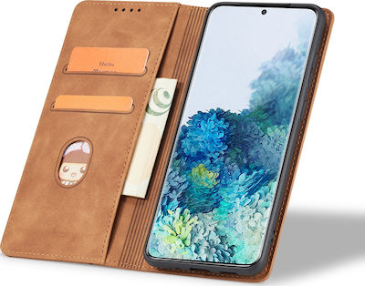 Bodycell PU Leather Synthetic Leather Wallet Brown (Redmi Note 8T)