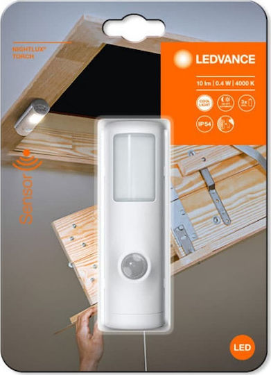 Ledvance Sicherheitsleuchte Schalter mit Batteriebetrieben und Bewegungssensor Nightlux Torch 1Stück