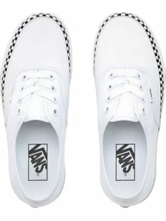 Authentic Check Foxing Sneakers White