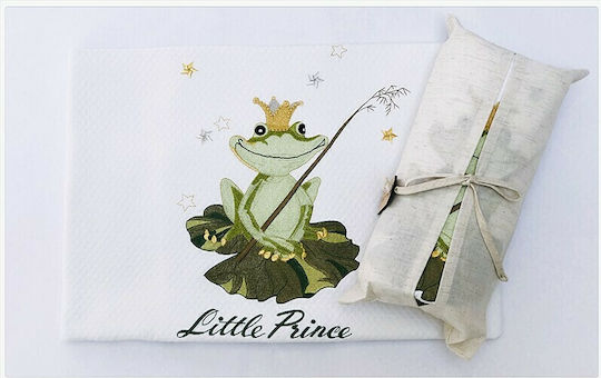 Raison D' Etre Blanket Cot Prince Charming Waffle White 120x160cm