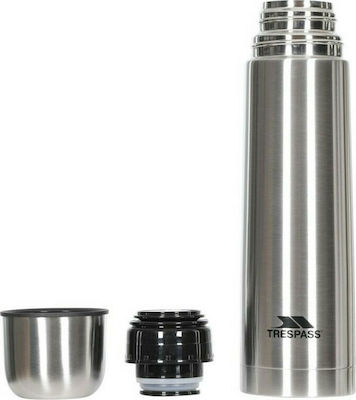 Trespass Thirst 75 X Bottle Thermos Stainless Steel Silver 750ml with Cap-Cup UUACMIK10010-SIL