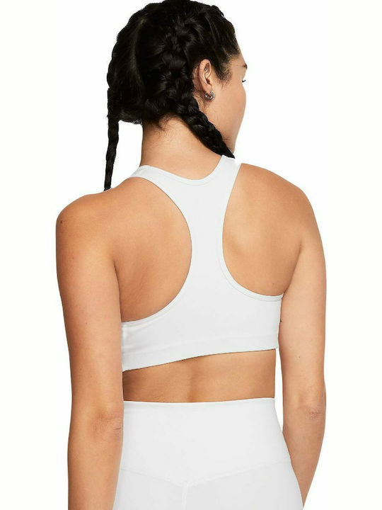 Dri-Fit Swoosh Women's Athletic Sports Bra White with Lining