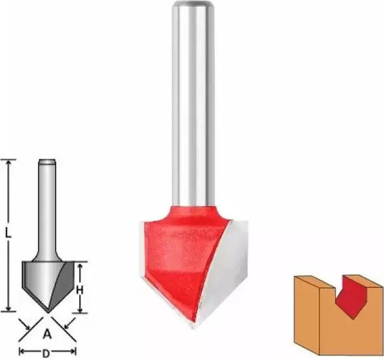 Benman Φρέζα για Διαμόρφωση Αυλακώσεων σε Ξύλο 16mm x 45mm x 8mm