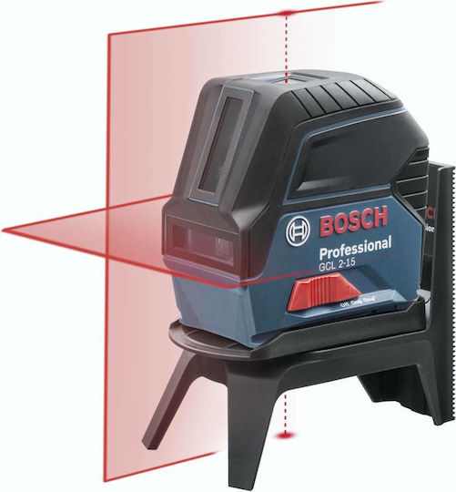 Bosch GCL 2-15 + RM 1 Self-leveling Linear Laser Level Red Beam 1.5V with Working Range 15m