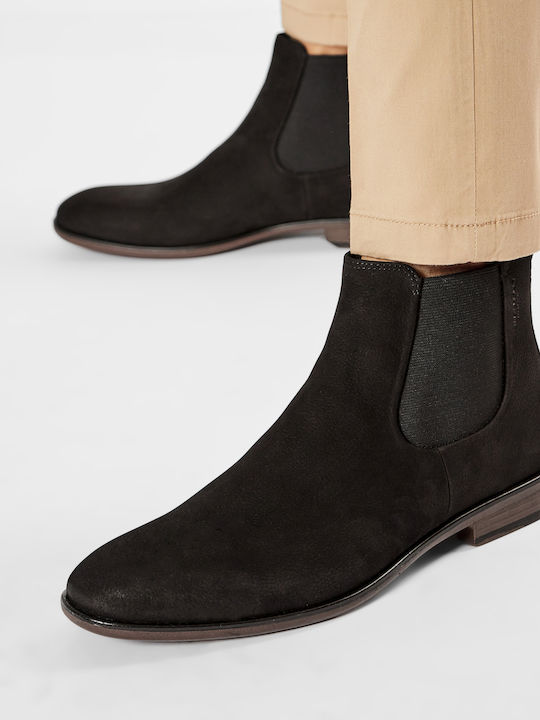 Harvey Leather Black Chelsea Boots