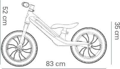 Q Play Kids Balance Bike Racer Air Gray