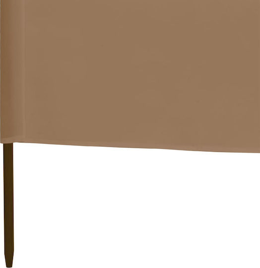 vidaXL Stoffzaunpaneel in Braun Farbe 1.6x4.0m