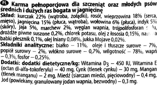 Dolina Noteci Premium Υγρή Τροφή για Κουτάβια σε Φακελάκι με Αρνί 300gr
