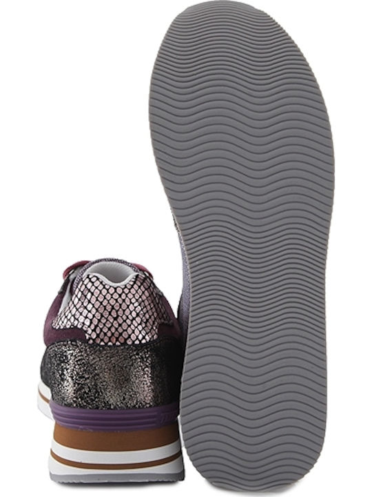 Damen Flatforms Sneakers Mehrfarbig