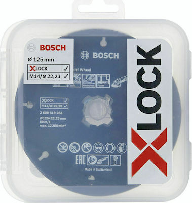 Bosch Kit X-Lock Slicer/Coarse Grater Disc Metal 125mm 5pcs