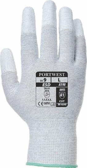 Portwest Portwest Sicherheitshandschuhe Grau Polyurethan Elektrostatik