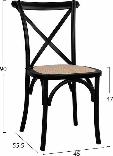 Owen Столички За кухня Черен 1бр 45x55.5x90бр