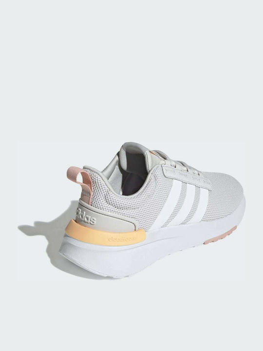 Adidas Pantofi Sport pentru Copii Alergare Racer TR21 K Gri One / Cloud White / Acid Orange