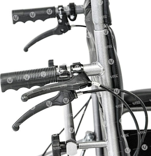 Vita Orthopaedics VT509 Rollstuhl Klappbar Besondere Art Mit Rückenlehne Rollstuhl Recliner Transit mit WC 44cm 09-2-112