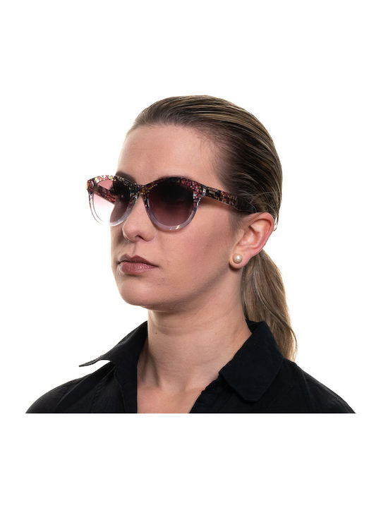 Emilio Pucci Women's Sunglasses with Multicolour Horn-Rimmed Frame and Gradient Lenses