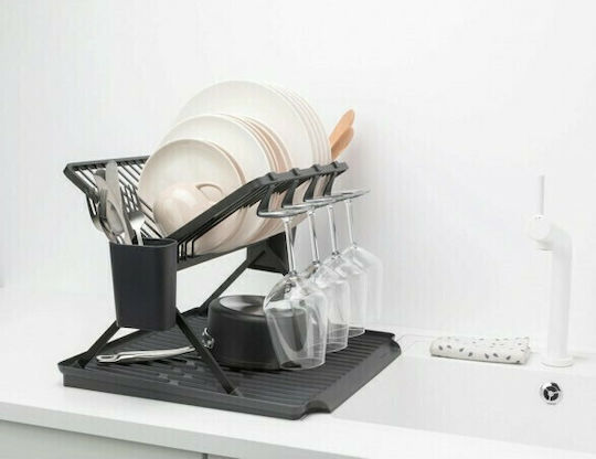 Brabantia Στραγγιστήρι Νεροχύτη Μεταλλικό Γκρι 51x33x42cm