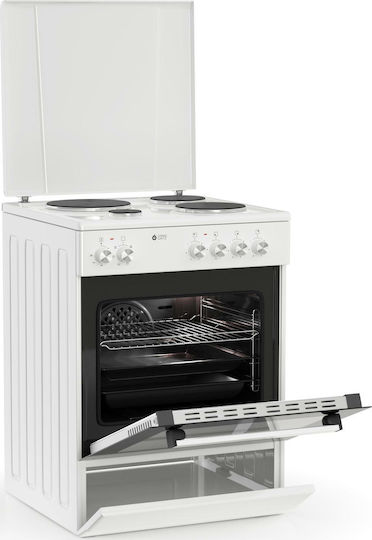 Thermogatz TGS E120 WH Herd 60Es mit Emailkochfeldern B60cm. White