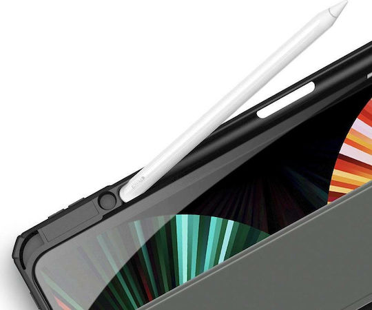 Dux Ducis Toby Flip Cover Durabilă Neagră (iPad Pro 2021 12.9")